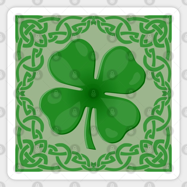 St. Patricks Day Clover Sticker by POD Creations